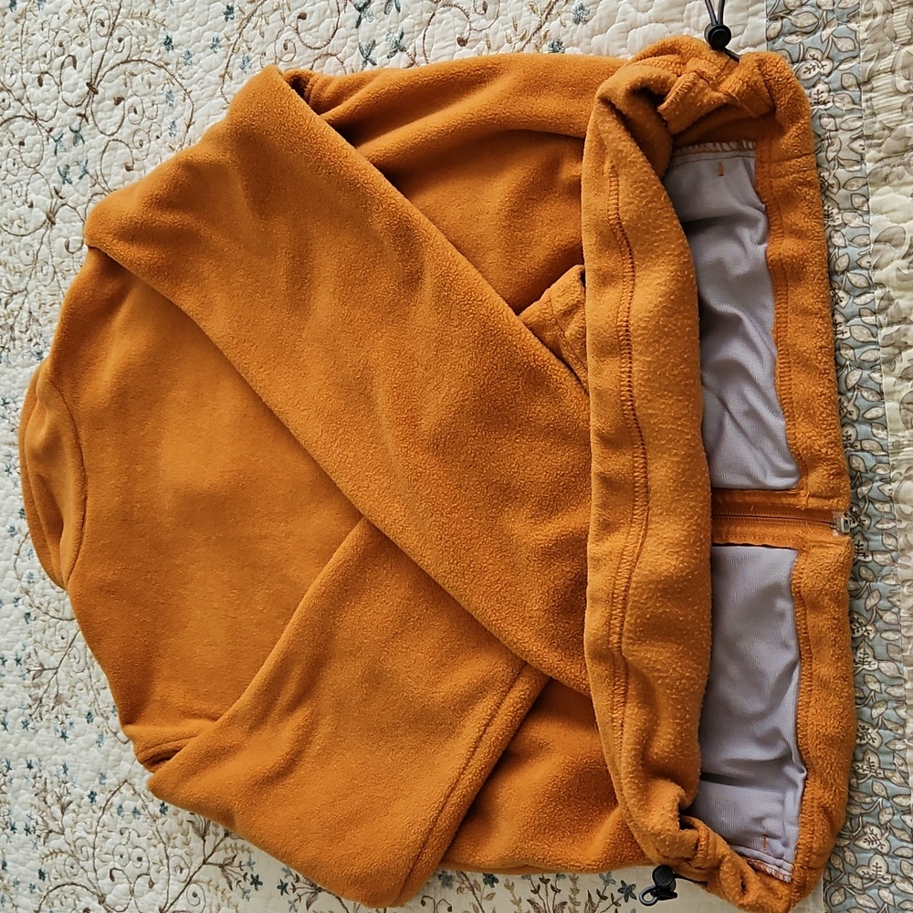2X🍁HP🍁Columbia Orange Zipper Fleece Jacket Vintage - Picture 6 of 11